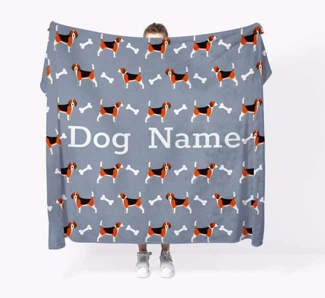 'Bone Pattern' - Personalized {breedFullName} Blanket